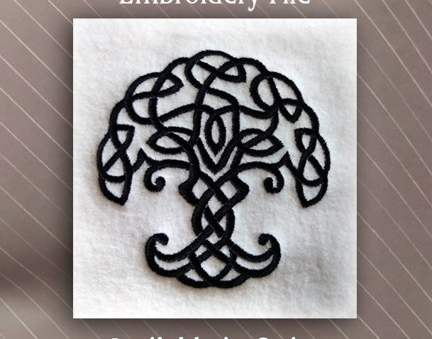 celtic tree of life embroidery