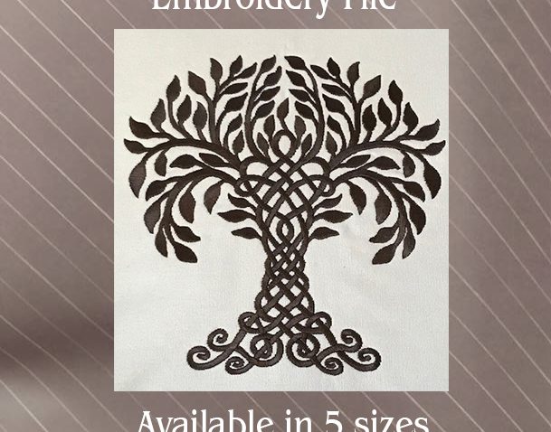 tree of life celtic embroidery file